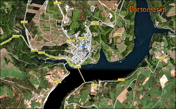 map portomarin
