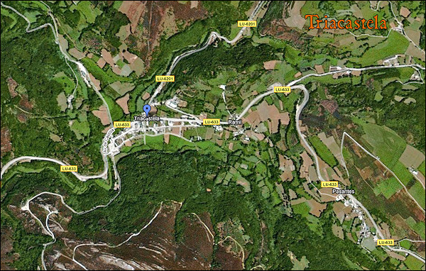 map triacastela
