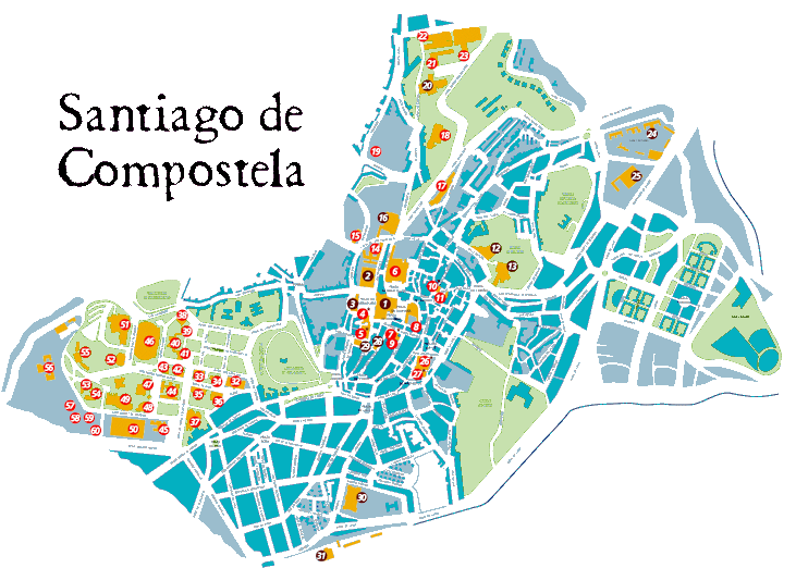 santiago_tourist_map